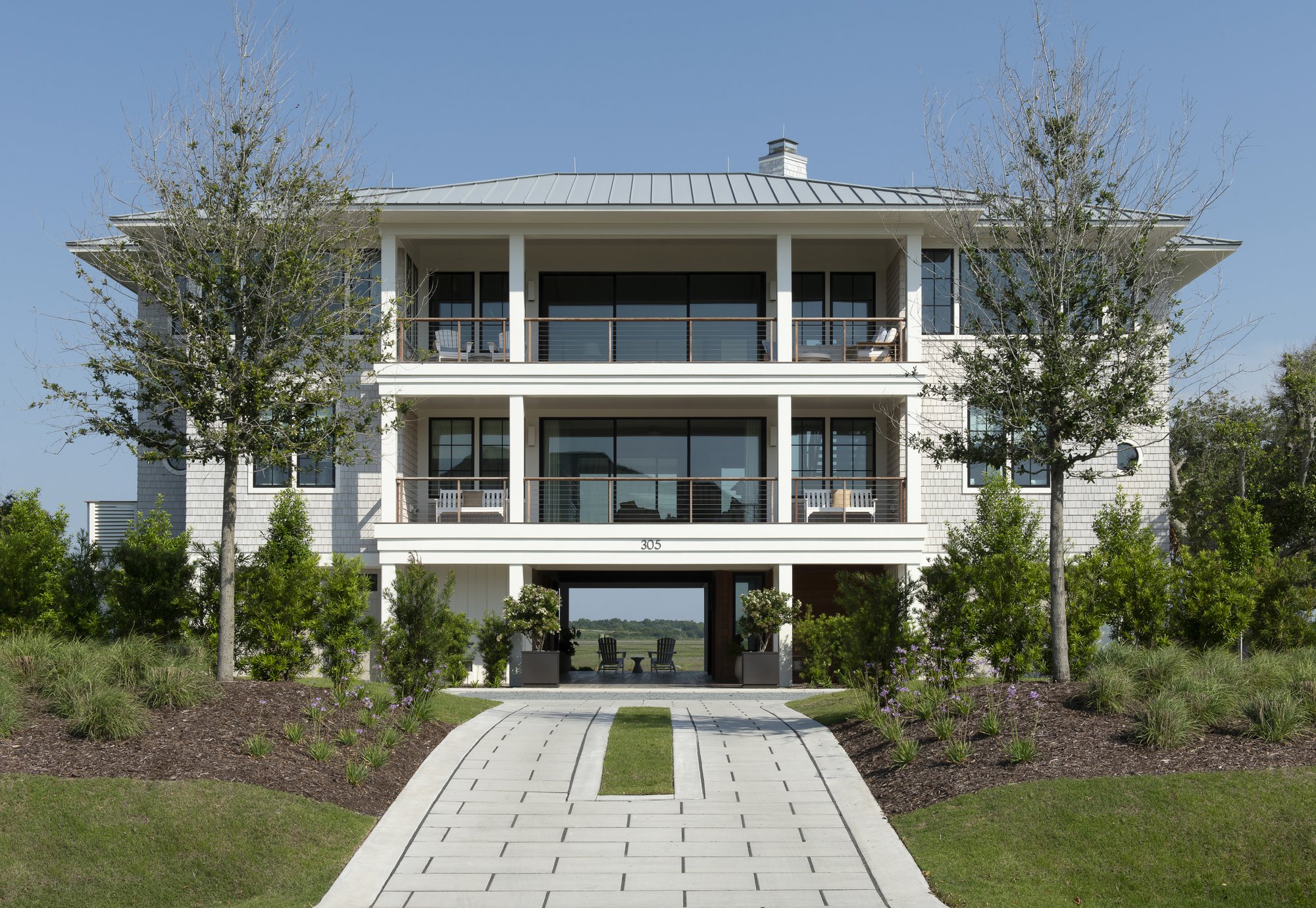 A custom home design suited for coastal areas.