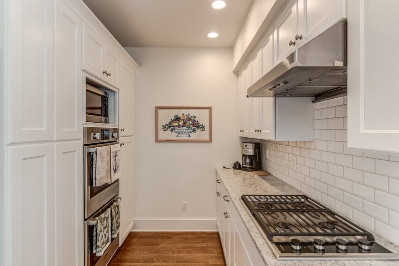 Kitchen built by a custom home builder.