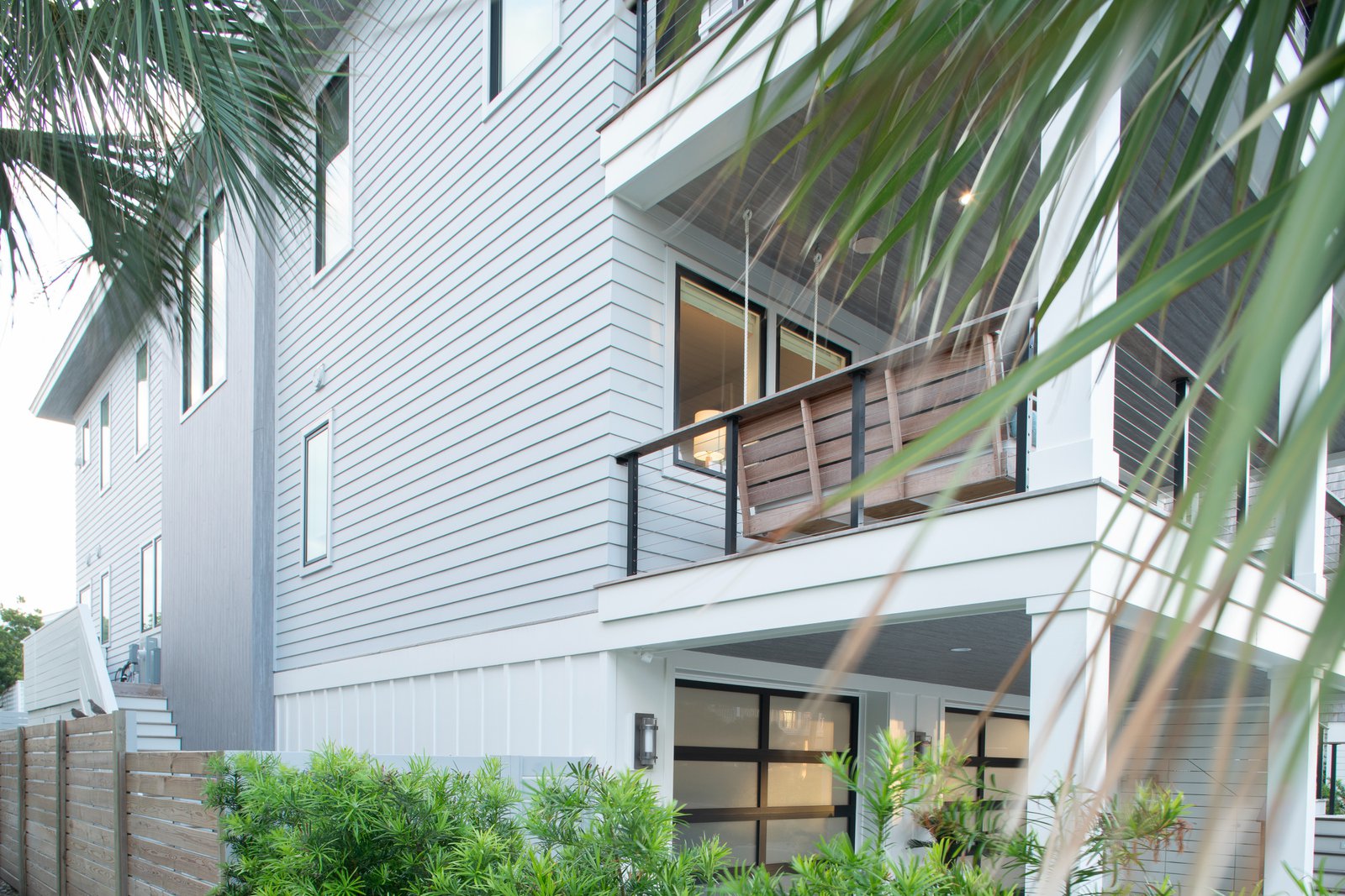 Fiber siding materials in a coastal home